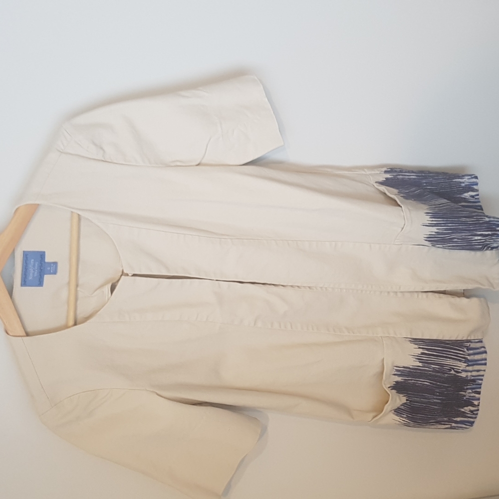 Vera Wang Cotton Blazer, Size small